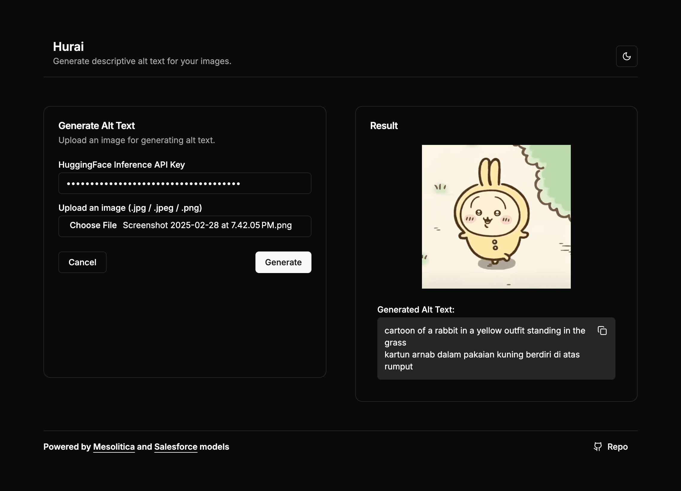 Hurai screenshot